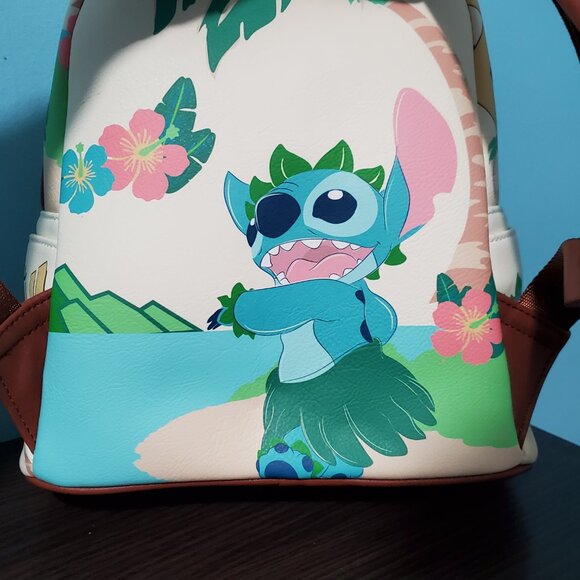 NWT Loungefly Disney Lilo & Stitch Aloha Mini Backpack - Picture 4 of 7